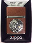 ジッポーライター： Zippo ルパン三世 【ルパン】アーマー 革巻き 4面巻き ☆ヴィンテージ・スタイル☆ 『4面ラップ巻き』 ★ゴージャス★ あす楽対応 楽ギフ_包装 母の日 父の日 【ジッポ】 【ジッポー】 【ライター】 【ダルマヤ】 ギフト プレゼント ラッピング