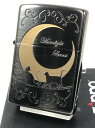 楽天Zippo Shop DARUMAYA：ダルマヤジッポーライター： Zippo Cat ムーンライト ラヴァーズ ネコ ML2 【A】月 ＆ 猫 ◇ブラック＆ゴールド仕上げ◇ ねこ 《レギュラー》 キャット 三日月 ☆カワイイ☆ 【あす楽対応】 【楽ギフ_包装】 母の日 父の日 ジッポ ジッポー ライター 【ダルマヤ】 送料無料