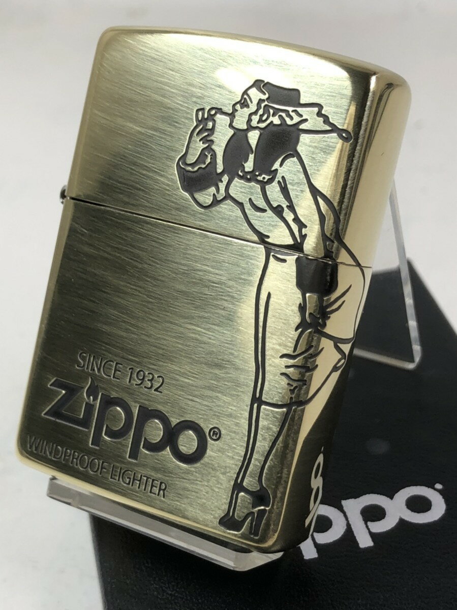 楽天Zippo Shop DARUMAYA：ダルマヤジッポーライター： Zippo Windy 【 ミス ウィンディー 】 ガール ガール VARGA GIRL（バルガガール）2面連続柄 ブラス #2BI-Windy 《レギュラー》 ウインディ ◆オシャレ!!◆ 楽ギフ_包装 母の日 父の日 ジッポ ジッポー ライター ダルマヤ ギフト ラッピング