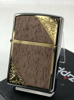 ジッポーライター： Zippo ウッド 木貼り コーナー ゴールド アラベスク #2GW-WOOD インレイ 木象嵌 【 天然木 】プレート #200 ☆オシャレ☆ あす楽対応 楽ギフ_包装 ジッポ ジッポー ライター 【ダルマヤ】 【人気商品】 送料無料 送料込