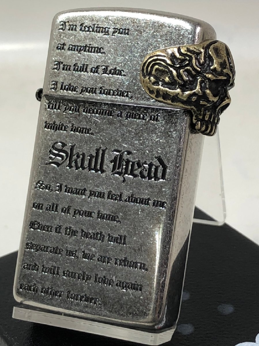 スリムＺｉｐｐｏ ジッポーライター： Zippo スリム スカル メタル // Baby Skull Metal // 【3面連続デザイン】 ドクロ ニッケル シルバー 16NI-Baby Skull ★お洒落!!★ あす楽対応 楽ギフ_包装 母の日 父の日 ジッポ ジッポー ライター ダルマヤ プレゼント ラッピング 送料無料 送料込