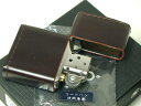 ジッポーライター: Zippo 革巻き コードバン 【無地】 馬 本皮革 レザー 濃茶 ホース ★ブラウン★ 《重厚!!》 【あす楽対応】 【楽ギフ_包装】 【...