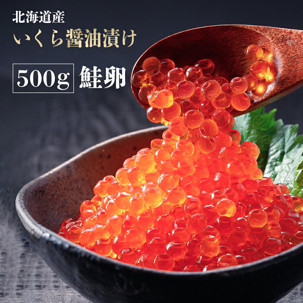 北海道産 鮭 いくら醤油漬け 500g (約