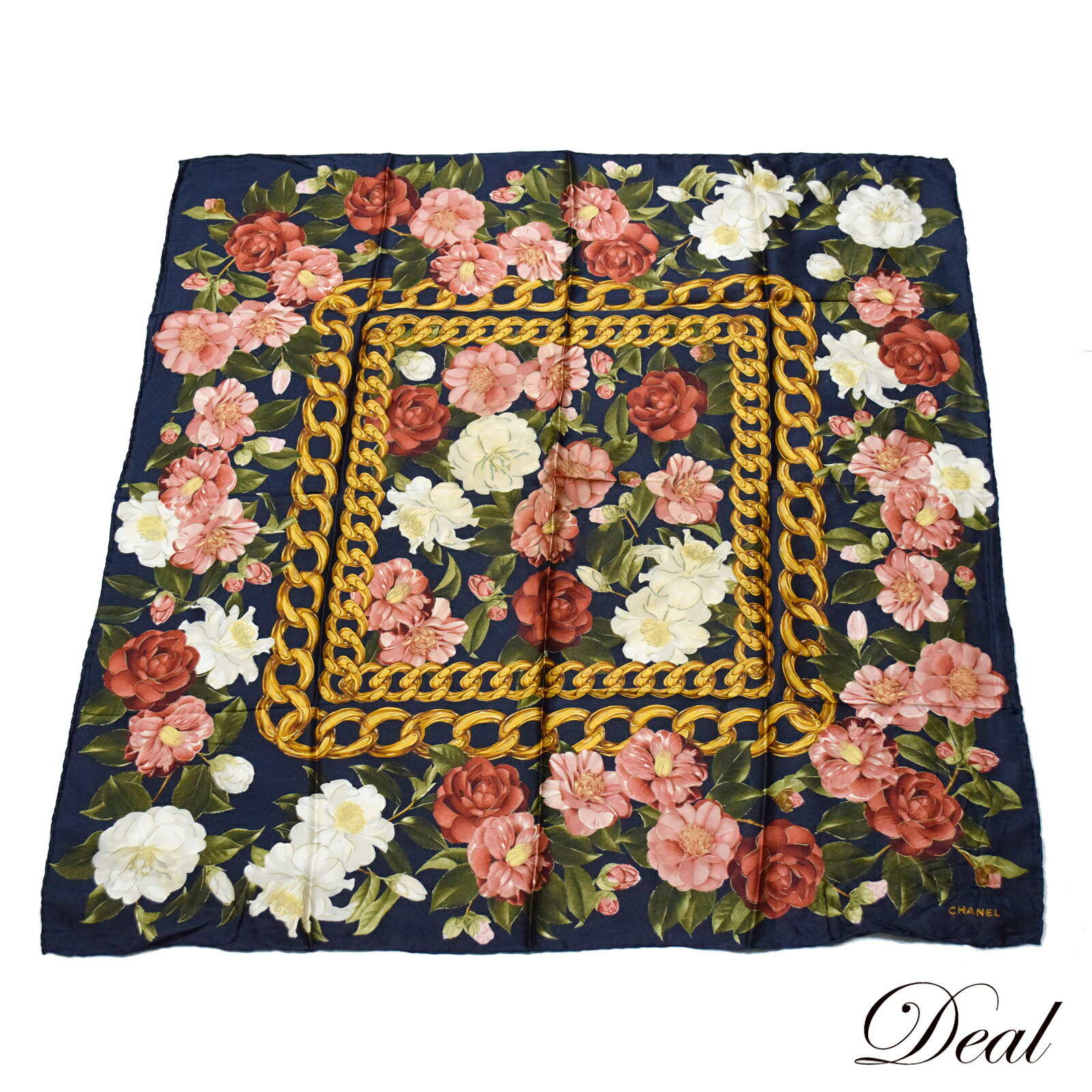 CHANEL(シャネル) スカーフ ココマーク シースルー/花柄 CHANEL(シャネル) スカーフ ココマーク シースルー/花柄