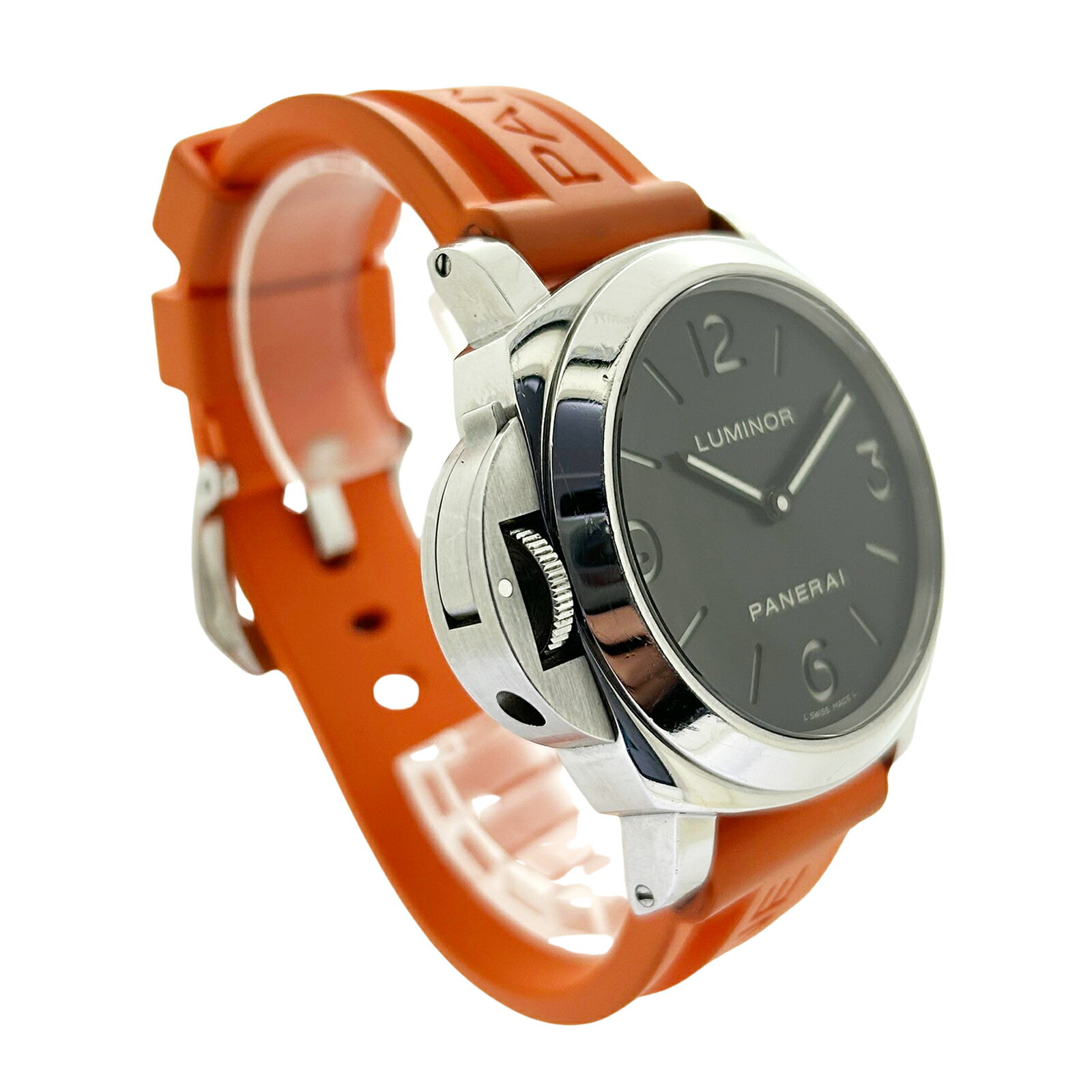 希少 左リューズ PANERAI パネライ ルミノール ベースレフトハンド PAM00219 メンズ 腕時計