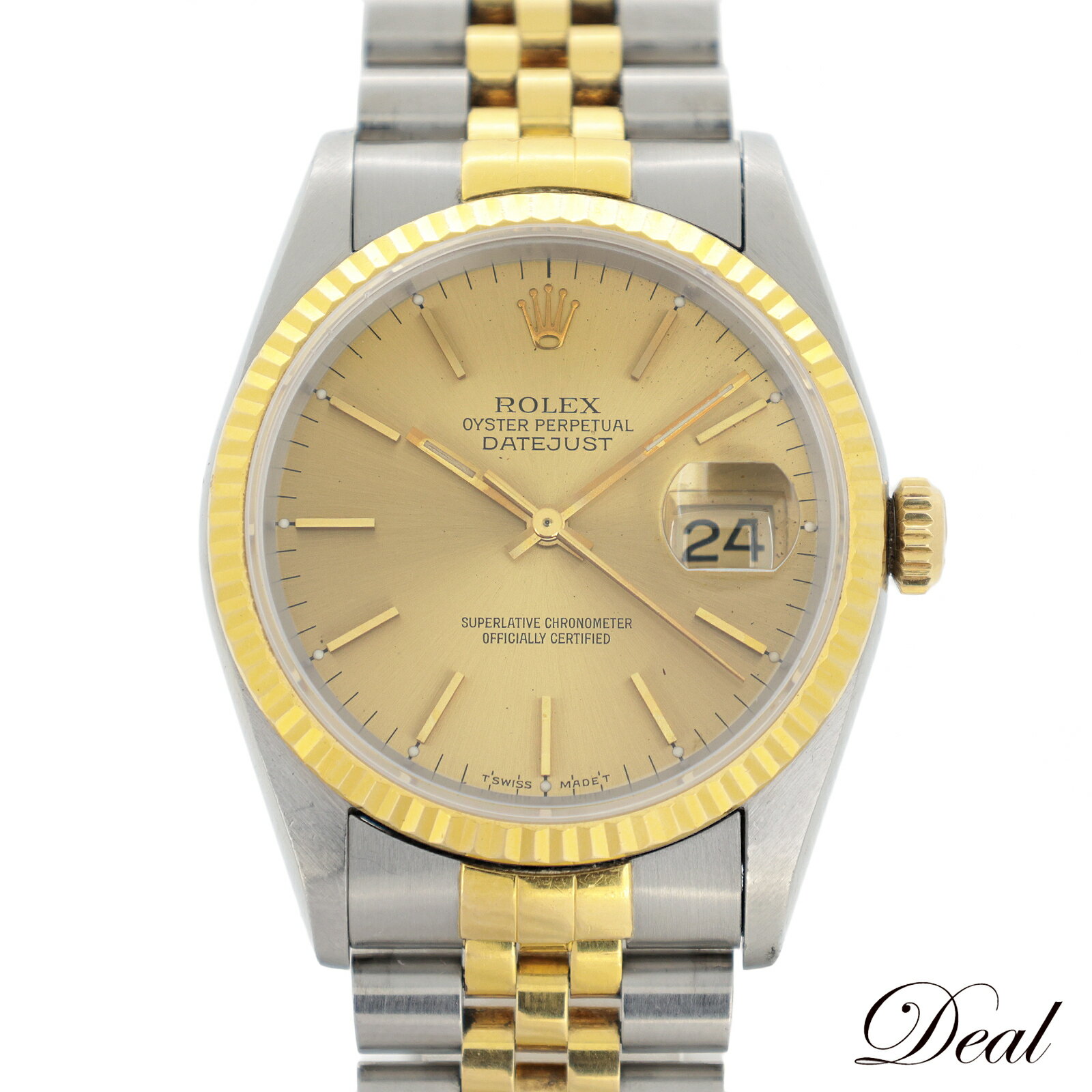 ROLEX ロレックス デイトジャスト S 16233 SS/YG 1993年 メンズ 腕時計