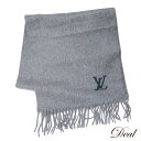 SALE LOUIS VUITTON ルイ・ヴィトン 2143800143817 カシミヤ グレー ストール グレー メンズ マフラーLV