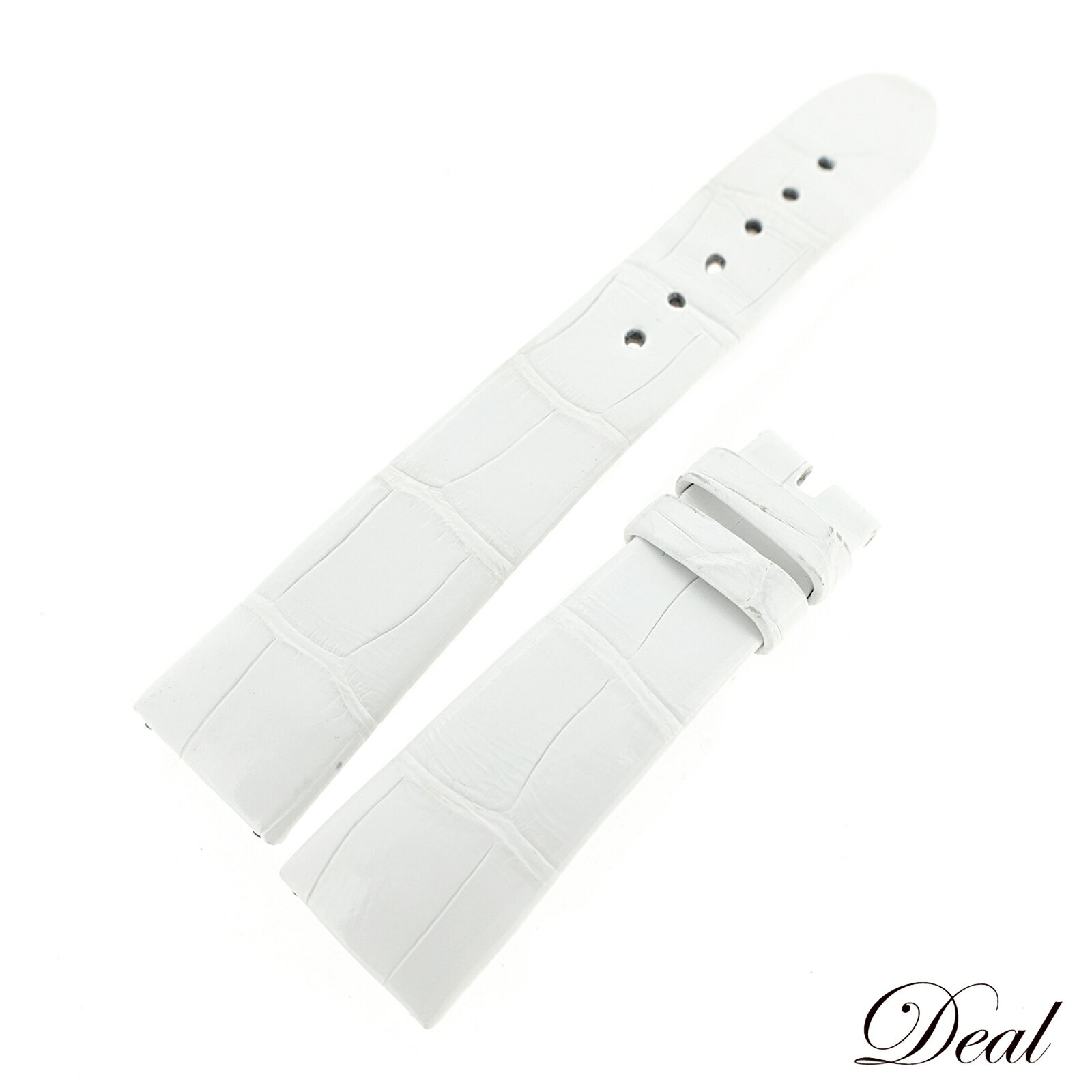 BVLGARI ブルガリ 純正 レザーベルト ホワイト ホワイト レディース 時計ベルト