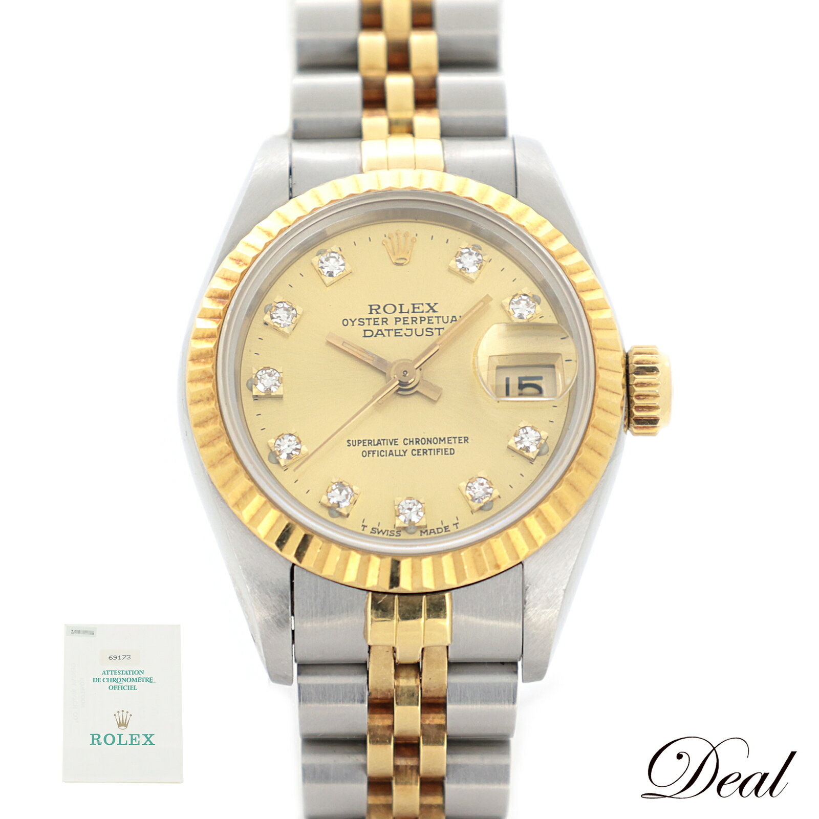 ROLEX ロレックス デイトジャスト 10PD L 69173G SS/YG レディース 腕時計