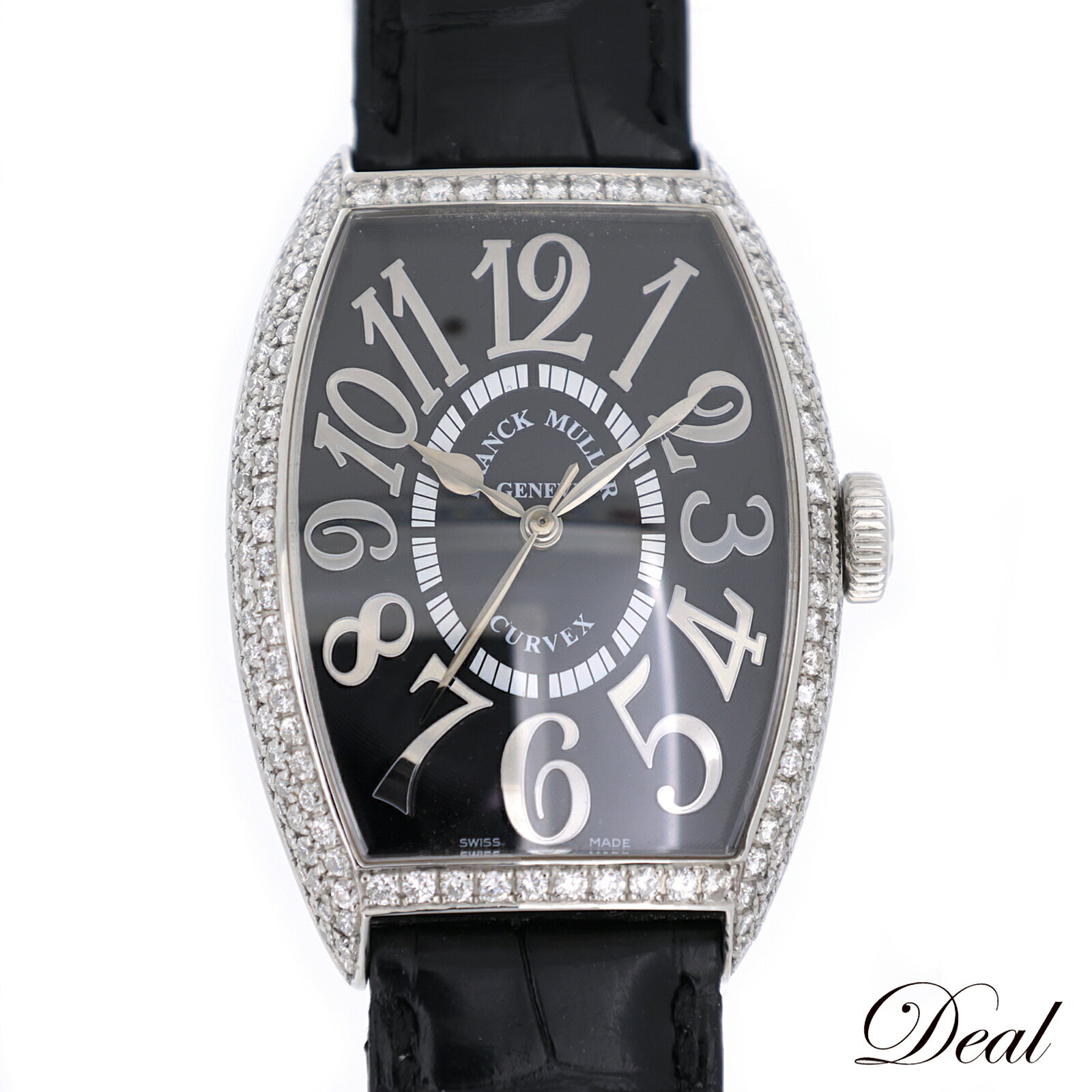 ベゼルダイヤ FRANCK MULLER フランクミュラー トノーカーベックス レリーフ 5850SC REL メンズ 腕時計