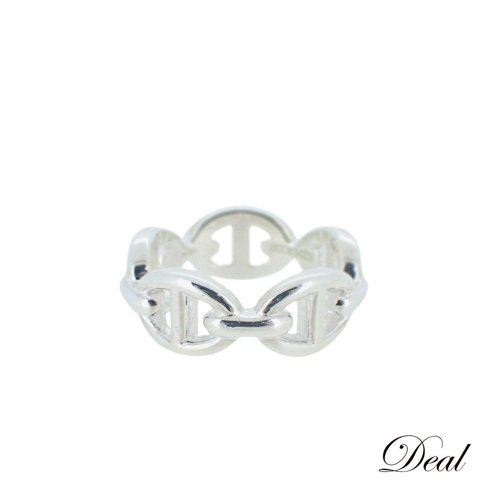 HERMES エルメス シェーヌ ダンクル アンシェネ PM Sv925 H109507B 9号 #49 レディース リング 指輪