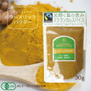 スパイス ターメリックパウダー 粉末 【 スリランカ産・有機ターメリックパウダー(30g) 】ウコンパウダー 秋ウコン JASオーガニック認証 フェアトレード認...