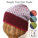 ニット帽 レディース 【 PeopleTree 手編みリサイクルウールニット帽・ミックスドット 】 フェアトレード ピープルツリー 温かい【あす楽対応】【メール便対応】【ラッピング対応】