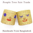 ピープルツリー フェアトレード【 PeopleTree パティ草の小物入れ(スマイル・スリープ)】鉢カバー バスケット ペン立て 文房具入れ 子供用【ラッピング...