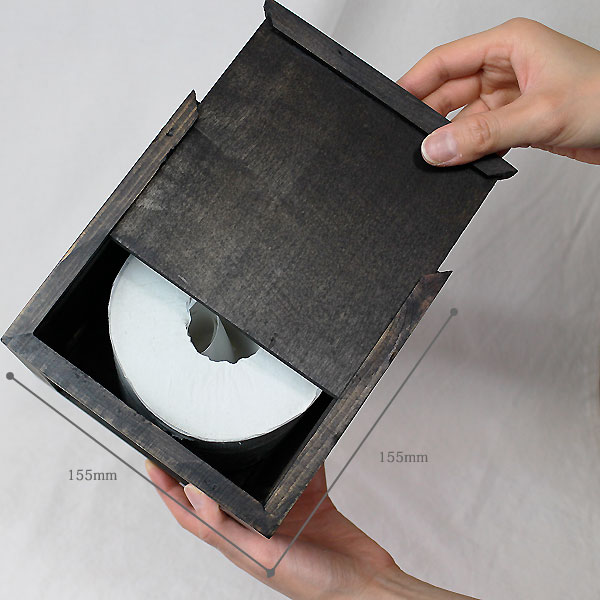 トイレットペーパー ティッシュケース【 タイ直輸入・ウッド&ゴック編み トイレットペーパーホルダー 】ナチュラル アジアン エスニック【ラッピング対応】 [3]