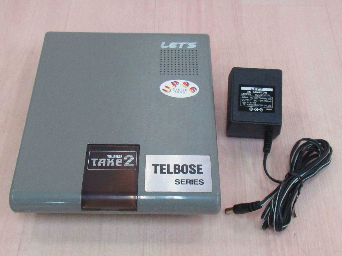 【中古】. TELBOSE TAKE3「2」 (株)レッツ・コーポレーション LET'S 回線切替器 通電確認のみ行っております。 ※商品は写真に写っている物が全てとなります。