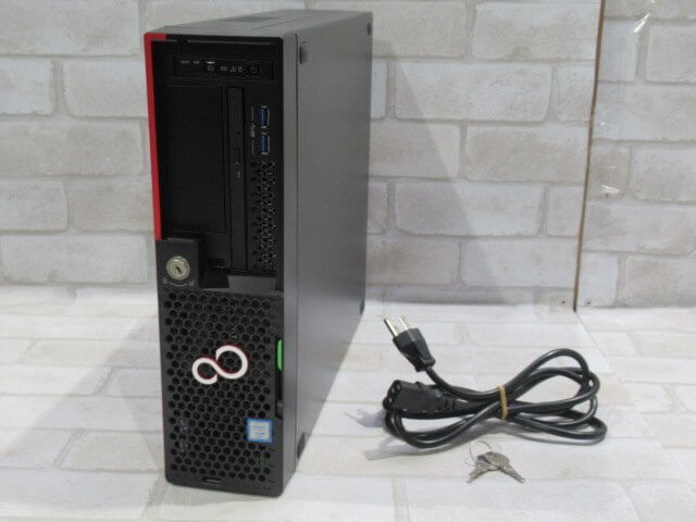 【中古】【OS無】【鍵付】 富士通 PRIMERGY TX1320 M4 【 Xeon E-2124 3.3GHz / HDD:2TB SATA 2.5インチ×2 / 16.0GB 】 【ビジネスホン 業務用 電話機 本体】