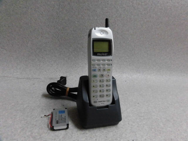 【中古】【キズ・塗装剥がれあり】DC-PS6(S) 岩通/IWATSU TELEMORE/テレモア MujoIII デジタルコードレス(外線8ボタン対応電話機)【ビジネスホン 業務用 電話機 本体】