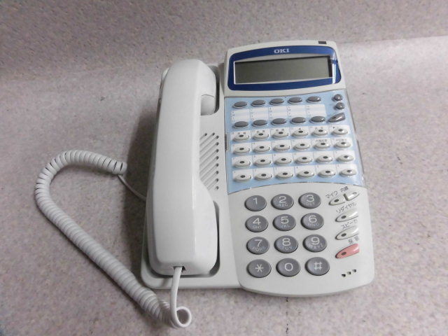 【中古】DI2135 MKT/U-24DIPF 沖電気/OKI IPstage MX 24ボタン表示付ISDN停電用電話機【ビジネスホン 業務用 電話機 本体】