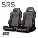 Rennsport(レンシュポルト)SRシリーズ【SRS】セミバケットシート/ブラックPVCレザー(キルティング加工) 21段階レバー式リクライニングSRS キルティング 2脚セットゲーミングチェア リモートワーク オンライン授業 「SRSキルティング-2脚セット」