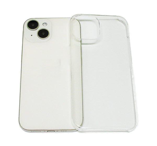 iPhone15 Plus ハードケース クリア 透明 アイフォン15プラス ケース スマホケース 無地ケース アイフォンカバー スマホカバー 背面保護 保護ケ...