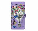 【お買い物マラソン 10%OFFクーポン】 Xperia 10 VI SO-52E ケース 手帳型 スカラー スマホケース Xperia 1 VII SO-51F SOG15 A501SO SO-51E SO-53D SO-54C SO-52C 手帳 カバー 全機種対応 スタンド付 バルーン チョウ パープル ダイアリー かわいい