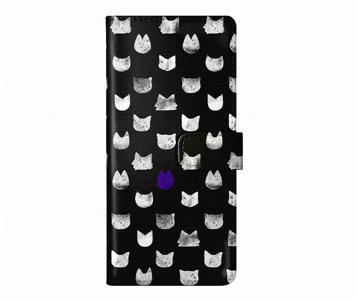 【スーパーセール 8%OFFクーポン】 Xperia 5 V SO-53D ケース 手帳型 スカラー スマホケース エクスペリア SO-52E SO-52D SO-52C SO-51C SO-53B 手帳 カバー 全機種対応 スタンド付 ScoLar ネコ ネコ柄 ネコドット ダイアリー かわいい