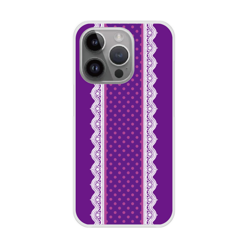 乐天商城 - 【お買い物マラソン 10%OFFクーポン】 iPhone16e ケース スマホケース ハードケース iPhone16 15 14 13 12 11 Pro iPhone16 15 14 Plus iPhone13 12 Mini XS XR スマホカバー 全機種対応 シンプル レース柄 パープル