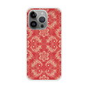 【お買い物マラソン 10%OFFクーポン】 iPhone16e ケース スマホケース ハードケース iPhone16 15 14 13 12 11 Pro iPhone16 15 14 Plus iPhone13 12 Mini XS XR スマホカバー 全機種対応 シンプル ダマスク柄 レッド
