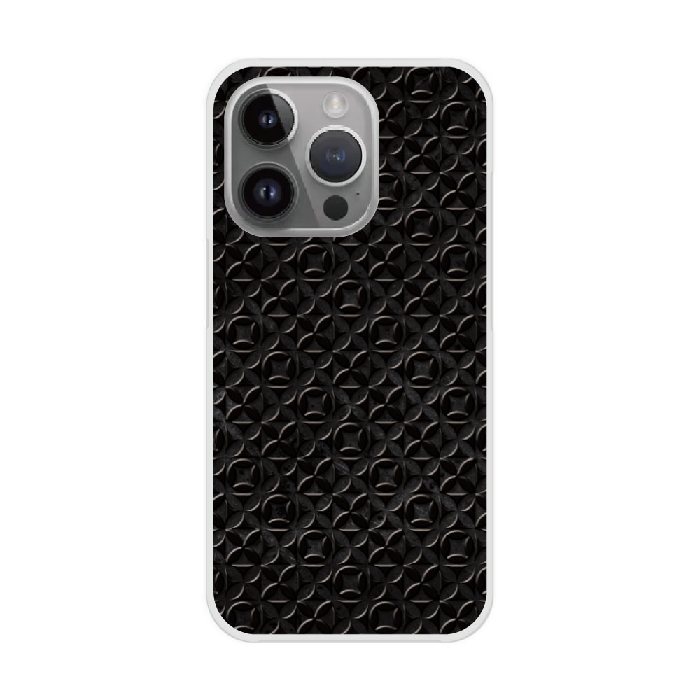 Rakuten - 【10%OFFクーポン】 iPhone14 ケース スマホケース ハードケース iPhone16 15 14 Plus iPhone16 15 14 Plus iPhoneSE 第3世代/第2世代 XS XR スマホカバー 全機種対応 シンプル 七宝文様 紋様 ブラック メンズ