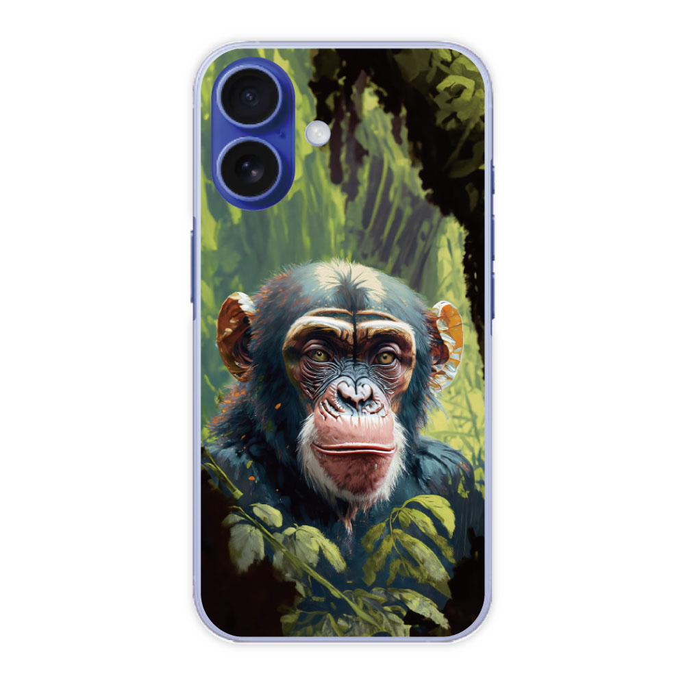 Rakuten - 【お買い物マラソン 大特価セール】 iPhone16e ケース スマホケース 全機種対応 iPhone16 iPhone15 iPhone14 Pro 14Plus 14 Pro Max 13 12 11 アイフォン ハードケース スマホカバー 保護ケース チンパンジー サル 40167