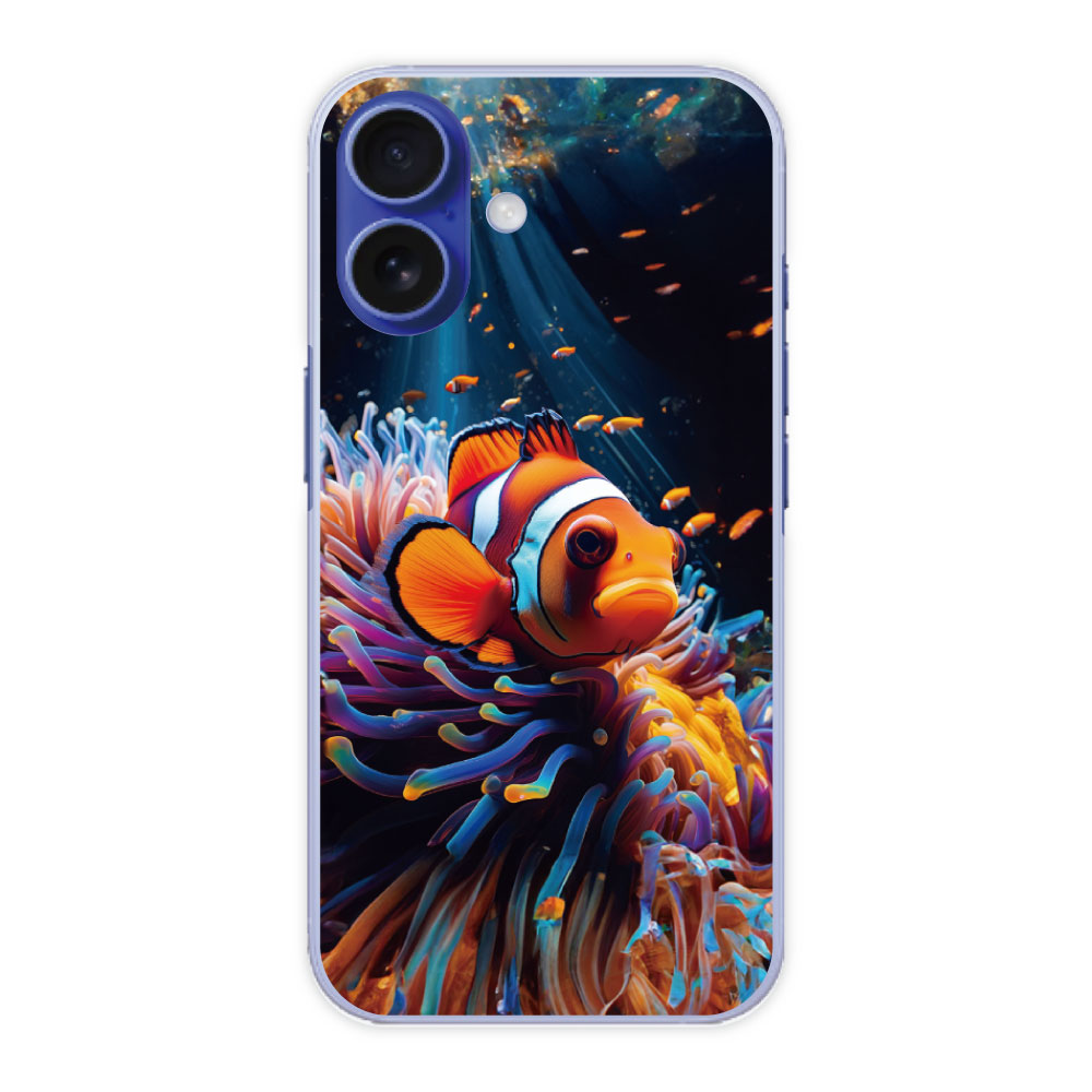 Rakuten - 【10%OFFクーポン】 iPhone16e ケース スマホケース 全機種対応 iPhone16 iPhone15 iPhone14 Pro 14Plus 14 Pro Max 13 12 11 アイフォン ハードケース スマホカバー 保護ケース カクレクマノミ 40196