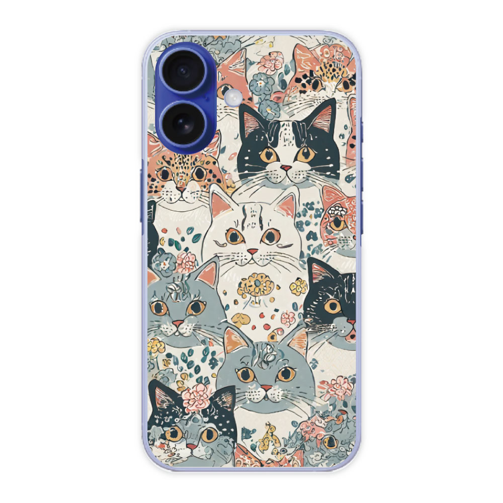 Rakuten - 【10%OFFクーポン】 iPhone16e ケース スマホケース 全機種対応 iPhone15 iPhone14 Pro Max 13 12 11 Pro iPhoneSE 第3世代 第2世代 ハードケース スマホカバー 保護ケース ネコ ニャンコ 40727