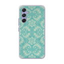 【お買い物マラソン 10%OFFクーポン】 全機種対応 スマホケース Galaxy S24 Ultra SC-52E ケース Galaxy SC-52F SC-51F SC-51E SC-56C SC-53C SC-51C ハードケース スマホカバー シンプル ダマスク柄 グリーン
