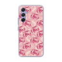 【お買い物マラソン 10%OFFクーポン】 全機種対応 スマホケース Galaxy 23 Ultra SC-52D/SCG20 ケース Galaxy SC-53E SC-52E SC-51E SC-53D ハードケース スマホカバー シンプル ダマスク柄 バス ピンク