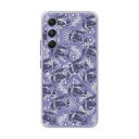 【お買い物マラソン 10%OFFクーポン】 全機種対応 スマホケース Galaxy 23 Ultra SC-52D/SCG20 ケース Galaxy SC-53E SC-52E SC-51E SC-53D ハードケース スマホカバー シンプル ダマスク柄 バス パープル
