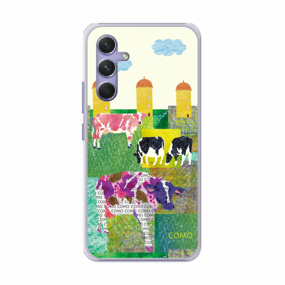 【10%OFFクーポン】 Galaxy S24 SC-51E SCG25 ケース スマホケース ギャラクシー SC-52E SC-53E SC-51D SC-52D SC-53D SC-56C 全機種対応 スマホカバー アニマル柄 COMOデザイン ひだまり牛 ほのぼの ウシ