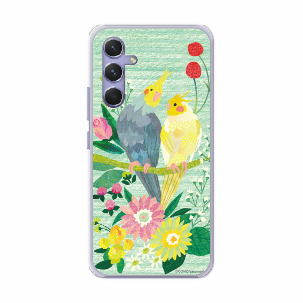 Rakuten - 【お買い物マラソン 大特価セール】 Galaxy S24 SC-51E SCG25 ケース スマホケース ギャラクシー SC-52E SC-53E SC-51D SC-52D SC-53D SC-56C 全機種対応 スマホカバー アニマル柄 COMOデザイン オカメインコ カップル ラブラブ お花