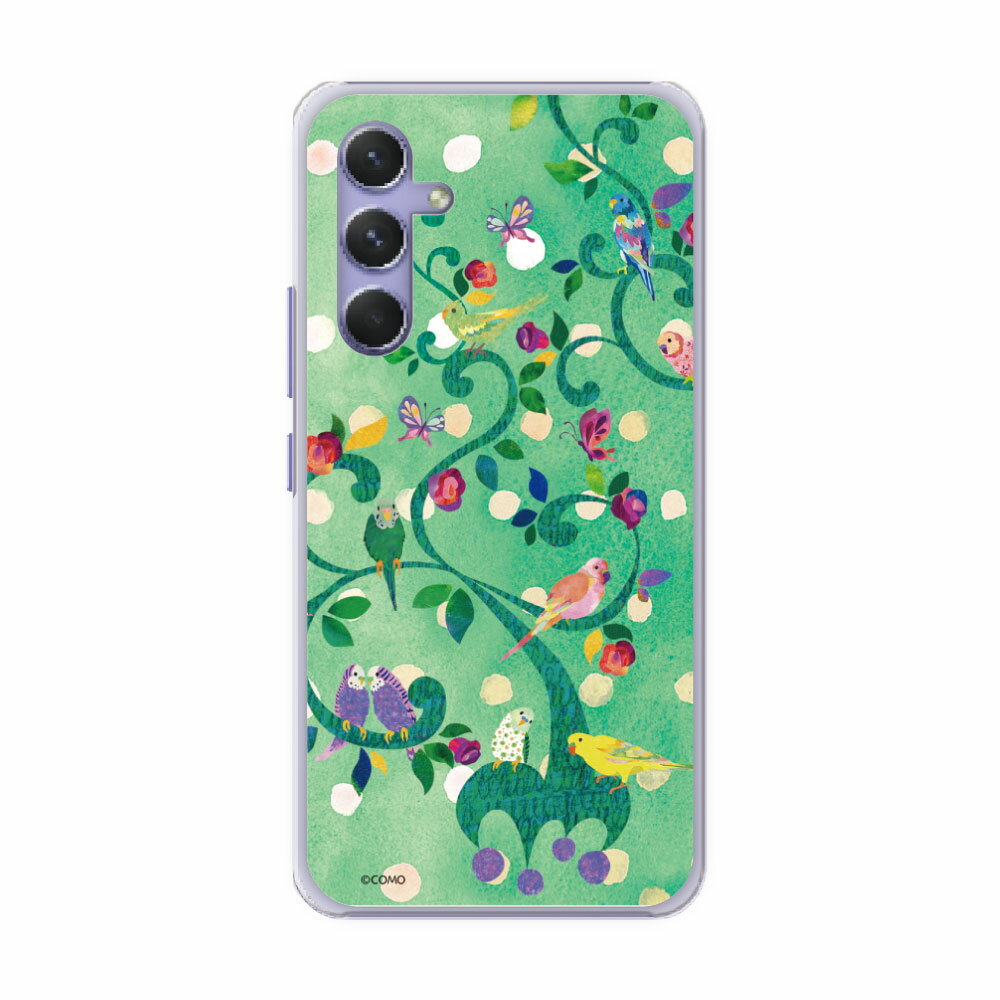 Rakuten - 【お買い物マラソン 大特価セール】 Galaxy A55 5G SC-53E ケース ギャラクシー SC-52F SC-51F SC-51D SC-52E SC-51D SC-52D SC-53D スマホケース 全機種対応 スマホカバー アニマル柄 デザイン インコ カップル グリ−ン
