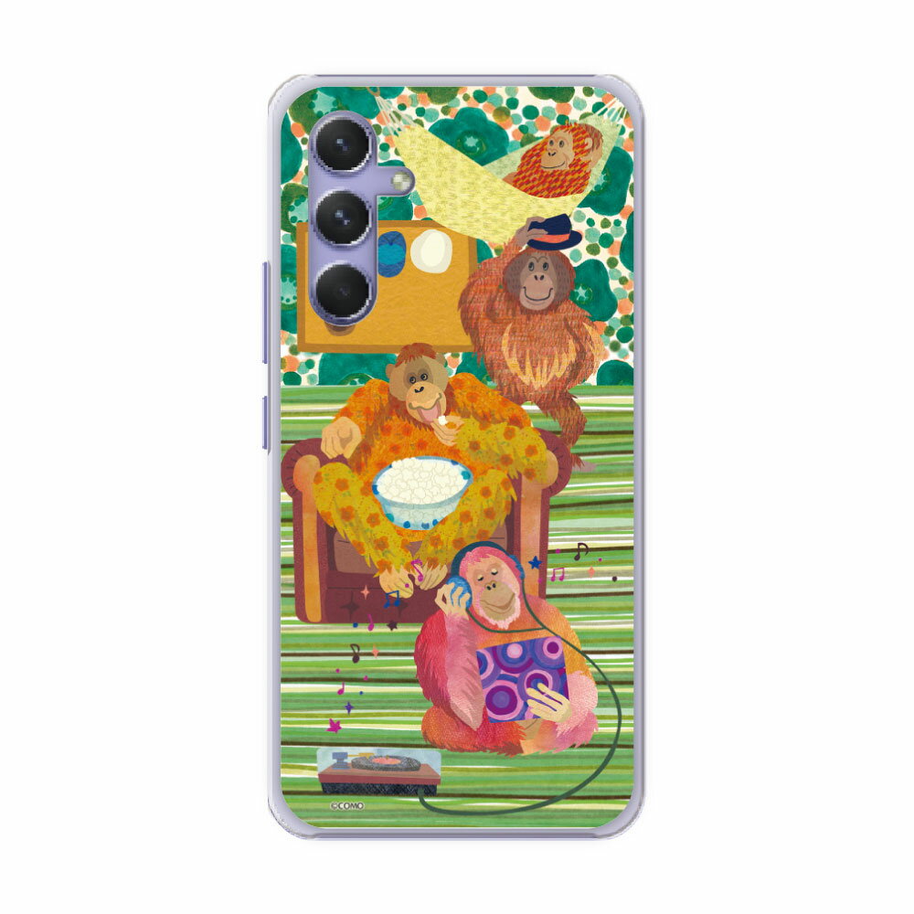 【期間限定 10%OFFクーポン】 Galaxy A55 5G SC-53E ケース ギャラクシー SC-52F SC-51F SC-51D SC-52E SC-51D SC-52D SC-53D スマホケース 全機種対応 スマホカバー アニマル柄 デザイン 多趣味なオランウータン
