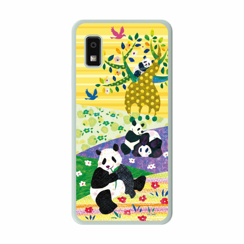 【10%OFFクーポン】 AQUOS sense8 SH-54D ケース スマホケース アクオス SH-53E SH-52E SH-51E SH-52D SH-53C SH-52C SH-51C スマホカバー 全機種対応 COMO アニマル柄 パンダの丘 お花