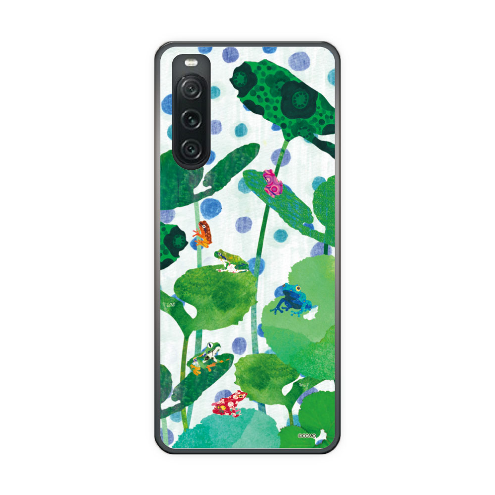 【10%OFFクーポン】 Xperia 10 VI SO-52E ケース スマホケース エクスペリア SO-51E SO-53D SO-52D SO-53C SO-52C スマホカバー 全機種対応 COMO アニマル柄 カラフルカエル ハスの葉
