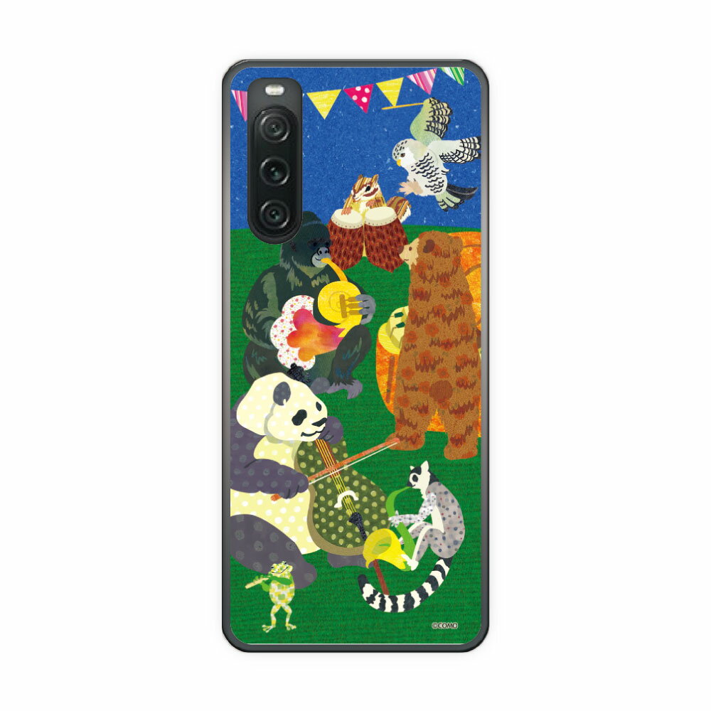 【10%OFFクーポン】 Xperia 10 VI SO-52E ケース スマホケース エクスペリア SO-51E SO-53D SO-52D SO-53C SO-52C スマホカバー 全機種対応 COMO アニマル柄 パンダ ゴリラ 森の音楽隊