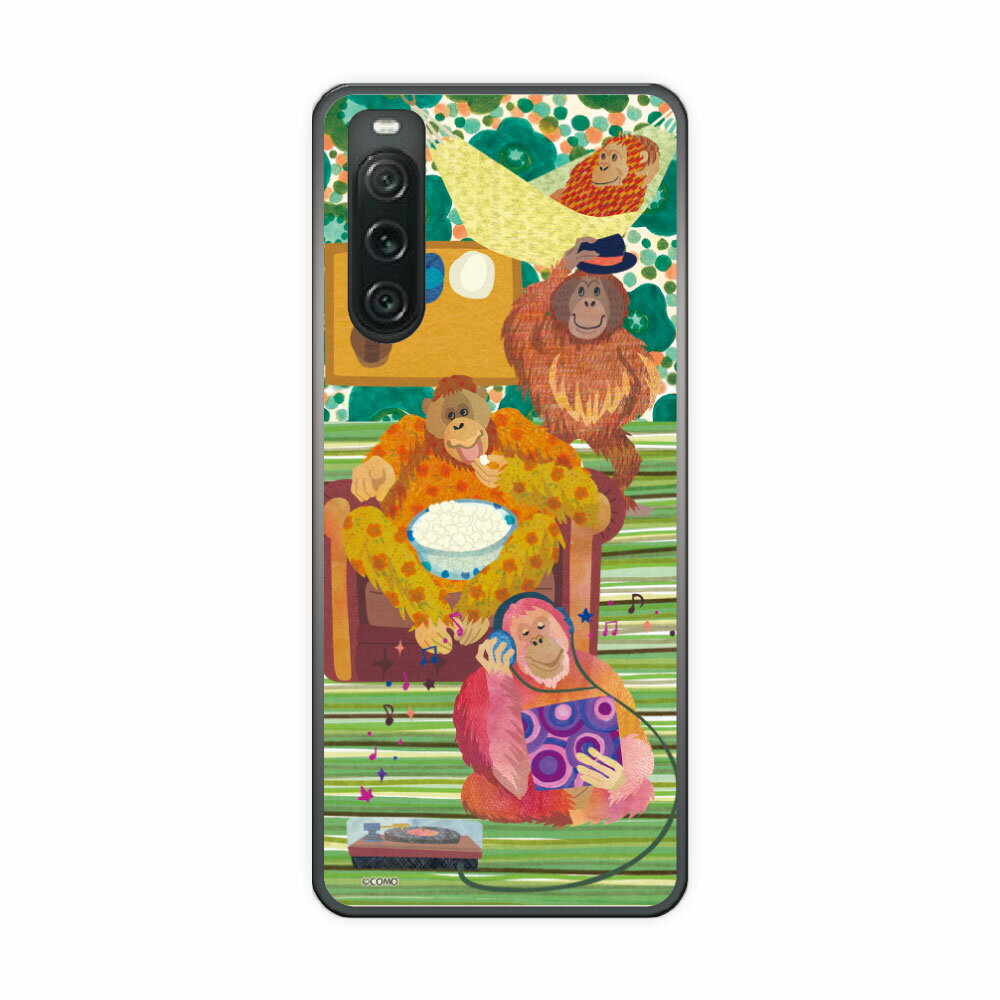 【期間限定 10%OFFクーポン】 Xperia 10 VI SO-52E ケース スマホケース エクスペリア SO-51E SO-53D SO-52D SO-53C SO-52C スマホカバー 全機種対応 COMO アニマル柄 多趣味なオランウータン