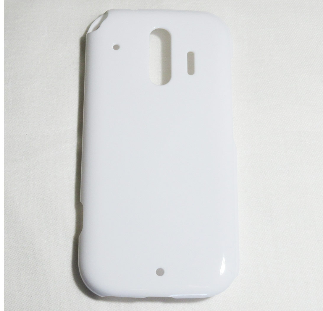 らくらくスマートフォン me F-01L ハードケース ホワイト 白 スマホケース ケース カバー スマホカバー 保護カバー ドコモ らくらくホン f01lケー...