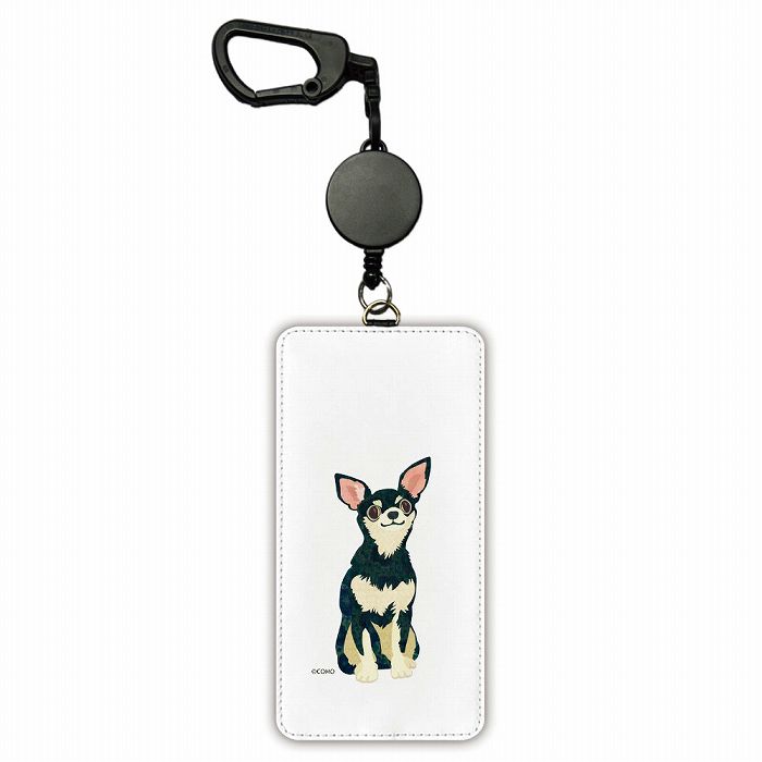 【スーパーセール 大特価】 パスケース アニマル柄 リール付き 定期入れ ICカード 伸びる リール カード入れ 定期ケース 女の子 かわいい子供用 高校生 学...