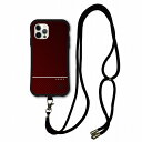 【超ポイントバック祭 10%OFFクーポン】 iPhone14 ケース 全機種対応 i-coronケース スマホケース スマホショルダー付 iPhone16 15 14 Pro Plus Pro Max 13 12 11 スマホカバー ショルダー 耐衝撃 カーボン調 ブラウン メンズ