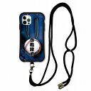 【超ポイントバック祭 10%OFFクーポン】 iPhone14 Plus ケース 全機種対応 i-coronケース スマホケース スマホショルダー付 iPhone16 15 14 Pro Max 13 12 Mini 11 スマホカバー ショルダー 耐衝撃 野球 ネイビー グローブ 百戦錬磨