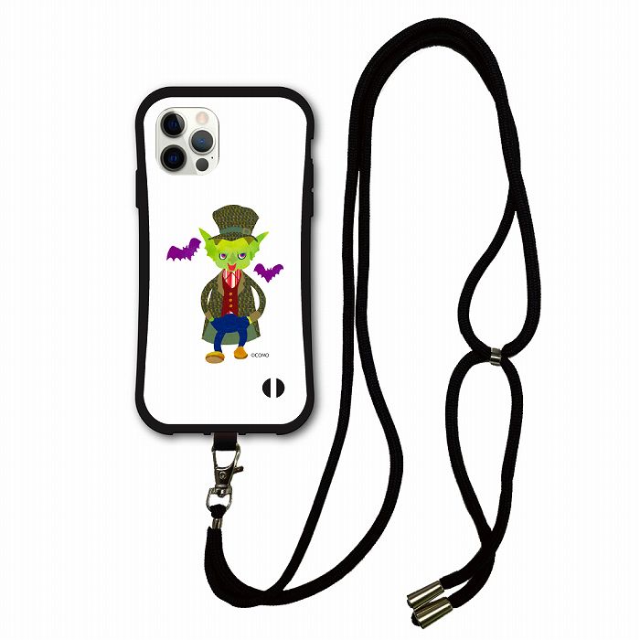 Rakuten - 【10%OFFクーポン】 スマホショルダー付 アニマル柄 動物 iPhone14 i-coronケース iPhone16 15 14 Pro 13 12 Mini スマホケース 全機種対応 カバー ショルダーストラップ 肩掛け おしゃれなゴブリンとコウモリ