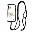 【お買い物マラソン 10%OFFクーポン】 スマホショルダー付 スカラー iPhoneSE 第3世代 第2世代 ケース 耐衝撃 i-coronケース iPhone 16e 16 15 14 13 スマホケース 全機種対応 スマホカバー scolar ネコ 猫 ネコとチョウ リボン scr-wh5049-neck